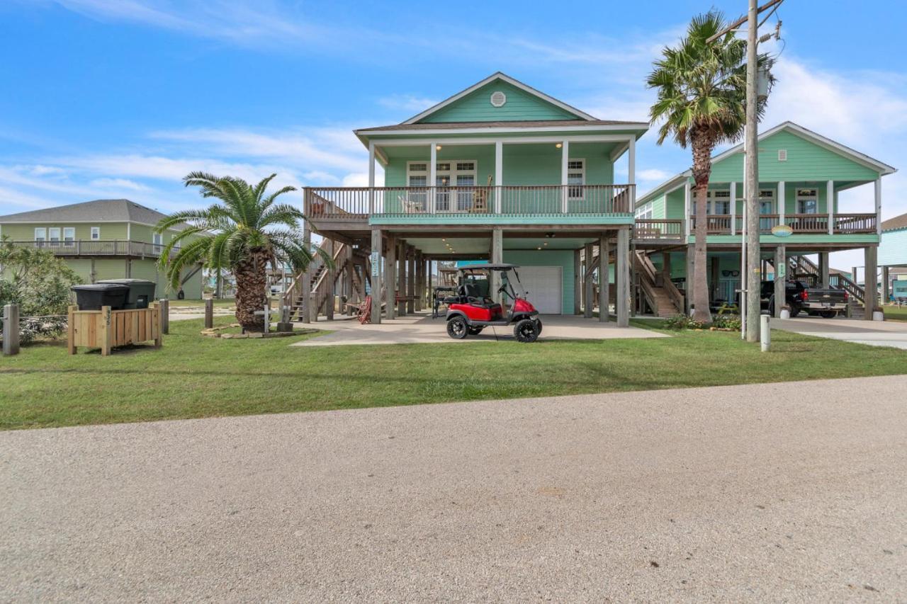 Steps To Beach Golf Cart About Time Beach Retreat Bolivar Peninsula Экстерьер фото